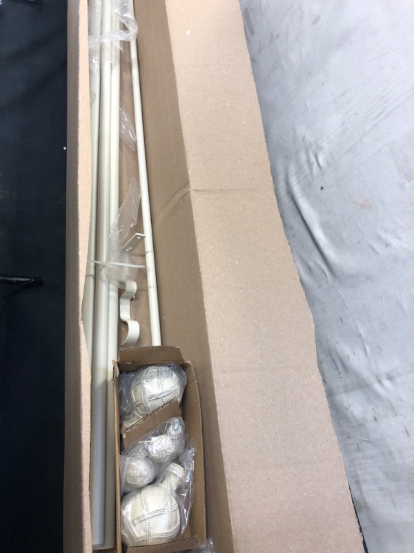 Photo 1 of 84"-120" WHITE CURTAIN ROD
USED
MISSING HARDWARE