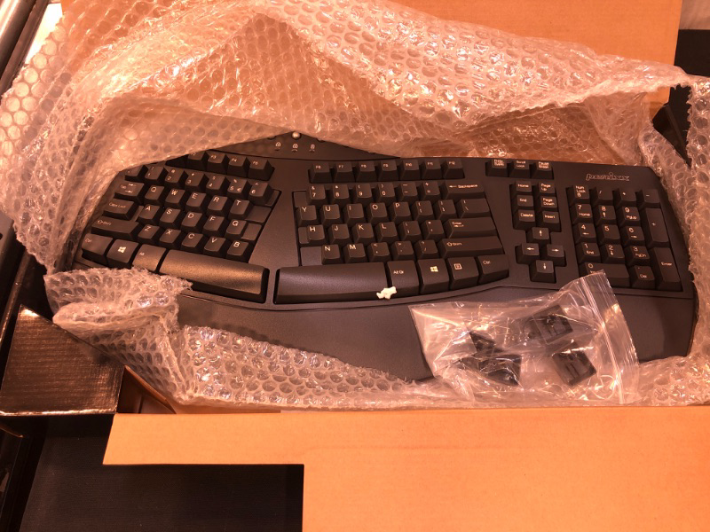 Photo 2 of Wireless Ergonomic Keyboard with Gel Wrist Rest Bundle