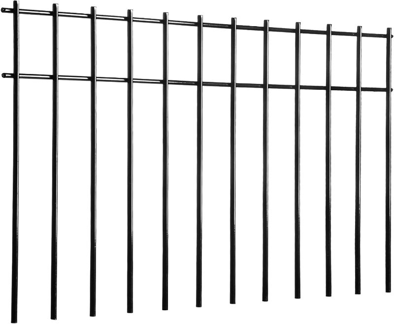 Photo 1 of Adavin Small/Medium Animal Barrier Fence 15 Pack 20x12-Inch Underground Decorative Garden Fencing, Dog Rabbits Fences Black Metal Fence Panel Ground Stakes Defence for Outdoor Patio
--- damaged box