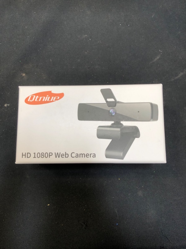 Photo 2 of Qtniue Webcam with Microphone and Privacy Cover, FHD Webcam 1080p, Desktop or Laptop and Smart TV USB Camera for Video Calling, Stereo Streaming and Online Classes 30FPS FACTORY SEALED