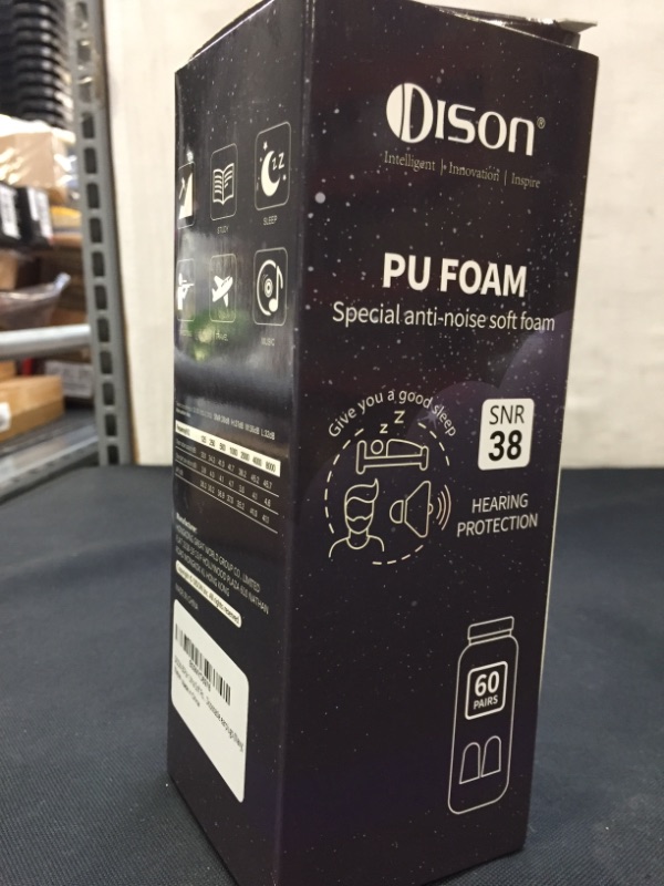 Photo 2 of DISON 60Pair Ultra Soft Foam Ear Plugs, 38dB Earplugs for Sleeping, Noise Cancelling,Earplugs Sound Blocking Sleeping, Safety and Health Disposable earplugs (Navy)