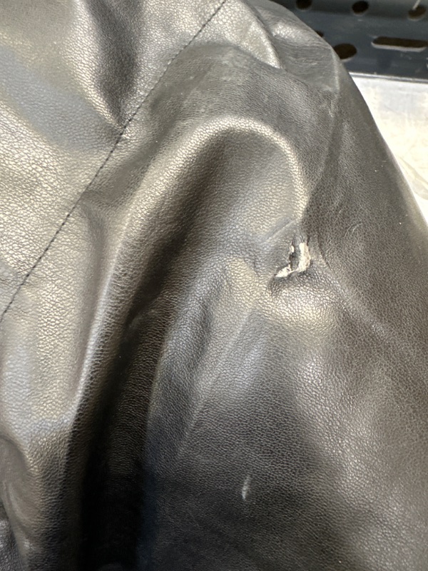 Photo 2 of Zhiyouni Womens Faux Leather Sleeveless Puffer Vest Zipper Winter Padded Jacket Vest Gilet XL
