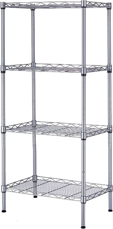 Photo 1 of 
SINGAYE 4 Tier Shelf Adjustable Storage Shelf 350LBS Load Capacity Metal Storage Rack 17.32”L X 11.41”W X43.3” H