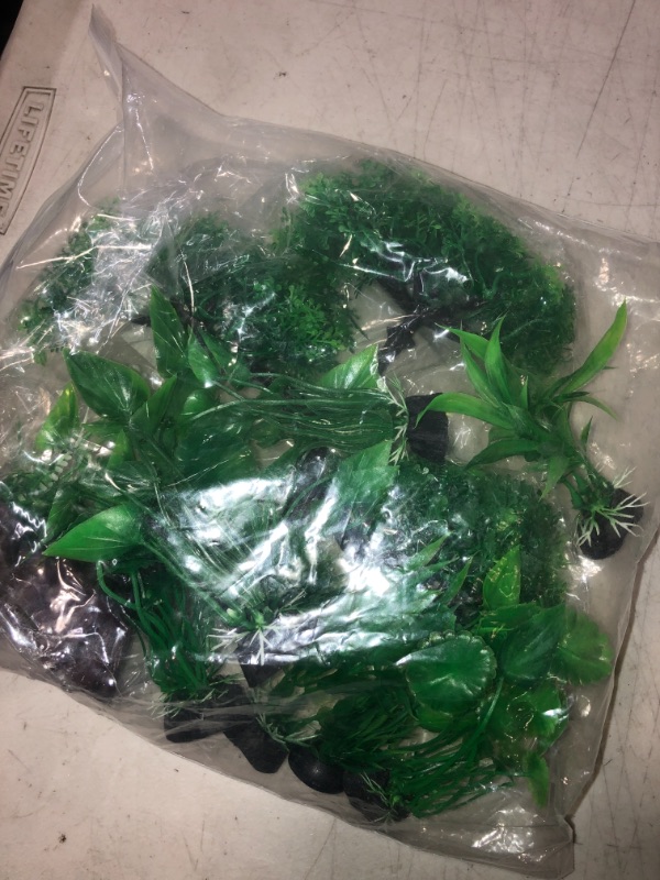 Photo 2 of  Aquarium Plants,  Artificial Fish Tank Plants for Aquarium Decorations (Green)