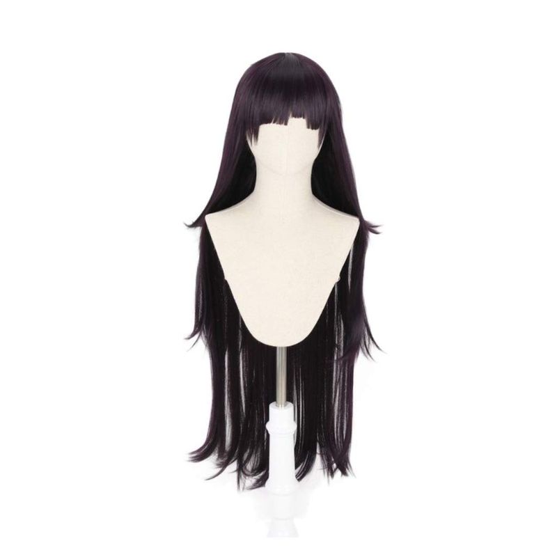 Photo 1 of Ani·Lnc Tsumiki Mikan Wigs Long Purple Wavy Wig Cosplay Costume Heat Resistant Synthetic Hair Halloween Party Wigs
