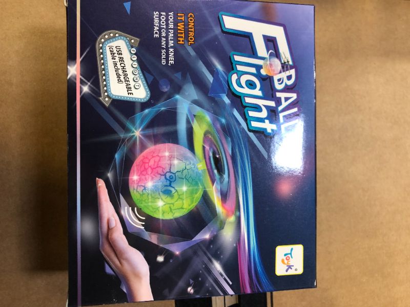 Photo 2 of Flying Toy Ball Infrared Induction RC Flying Toy Built-in LED Light Disco Helicopter Shining Colorful Flying Drone Indoor and Outdoor Games Toys for 3 4 5 6 7 8 9 10 Year Old Boys and Girls, FACTORY SEALED