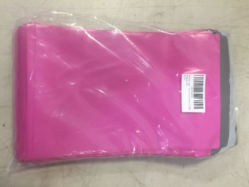 Photo 2 of LIMNUO 200pcs Poly Mailers 6x9 Inch Hot Pink Shipping Bags Poly Mailer Bags, Shipping Envelopes, Mailing Bags for Small Business ,Waterproof and Tear-Proof Poly Bags 6x9 200pcs Hot Pink