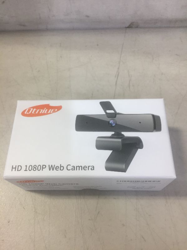 Photo 2 of Qtniue Webcam with Microphone and Privacy Cover, FHD Webcam 1080p, Desktop or Laptop and Smart TV USB Camera for Video Calling, Stereo Streaming and Online Classes 30FPS, FACTORY SEALED