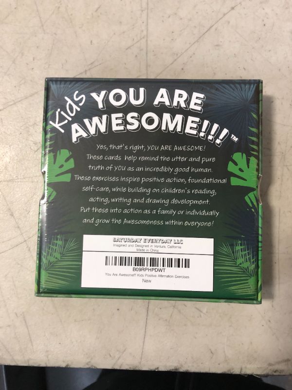 Photo 3 of You Are Awesome!!! Kids Affirmation Exercises 30 Cards Pre-school game to practice affirmations by Acting, Drawing and Writing. Self-Esteem, Calming affirmations, Confidence and self love boosting. Designed for kids to self guide themselves or interact as