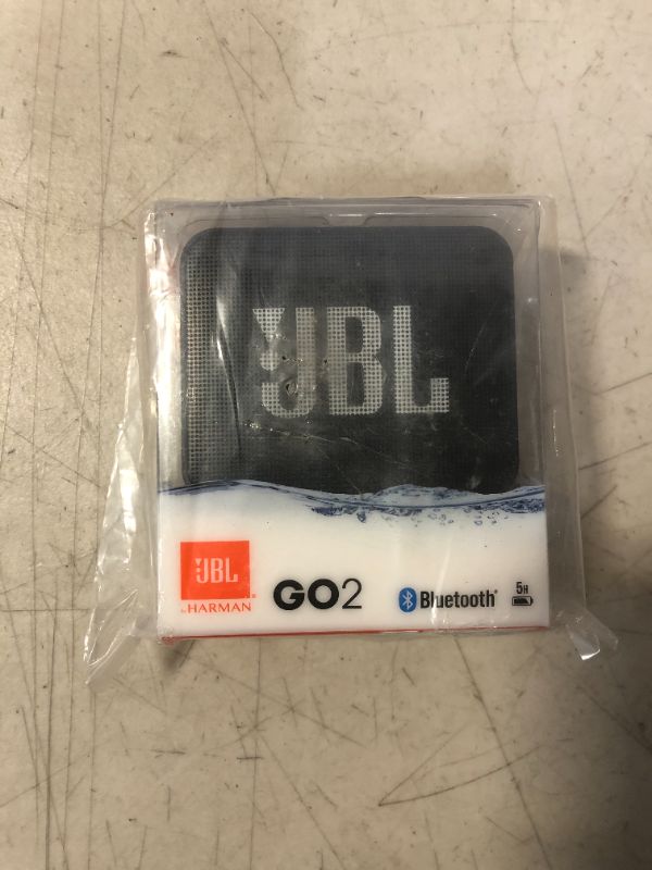 Photo 2 of JBL GO2 - Waterproof Ultra-Portable Bluetooth Speaker - Black