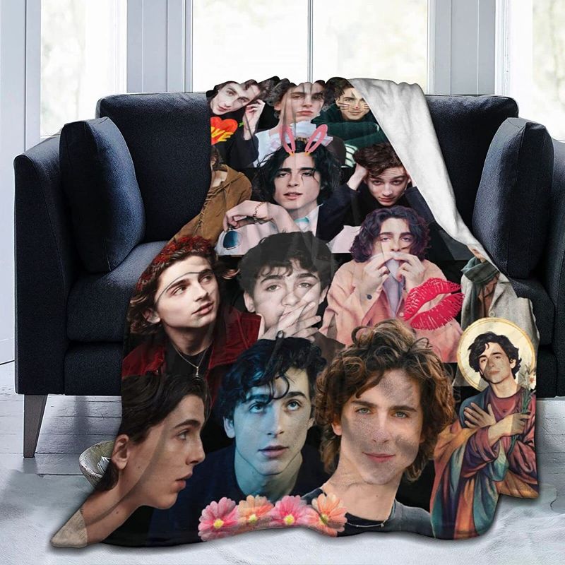 Photo 1 of 
Blanket Timothee Chalamet Soft and Comfortable Warm Fleece Blanket for Sofa,Office Bed car Camp Couch Cozy Plush Throw Blankets Beach Blankets