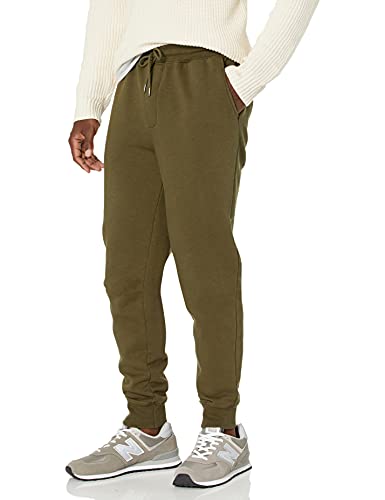 Photo 1 of Goodthreads Men's Fleece Jogger Pant, Olive, X-Large Tall
