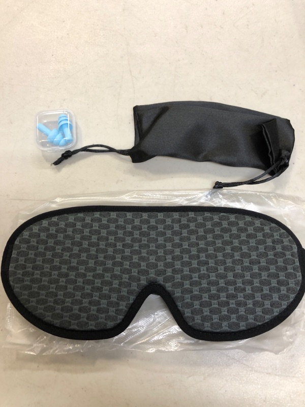 Photo 1 of Doimeri Sleep Mask - Upgraded 3D Eye Mask for Women Men, Comfortable Light Blocking Sleeping Mask with Adjustable Strap for Night Shift Travel Nap - Gray
