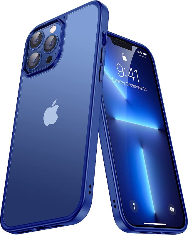 Photo 1 of CASEKOO for iPhone 13 Pro Max Case KooShock, [10 FT Military Drop Protection] [Skin-Friendly Touch] Rugged Matte Back and Built-in Airbags, Slim Translucent Protective Cover 6.7", Deep Blue
FACTORY SEALED