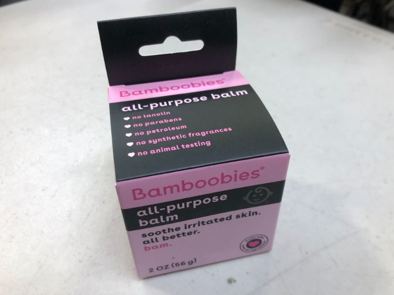 Photo 2 of Bamboobies All-Purpose Balm 2 oz Made with Natural Ingredients Soothe Irritated Skin No Lanolin Exp--04-2023 