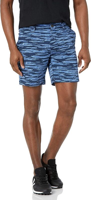 Photo 1 of Goodthreads Men's Slim-Fit 7" Flat-Front Comfort Stretch Chino Short 34 Camo/Stripe
SIZE 34