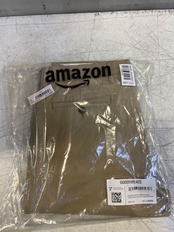 Photo 1 of Goodthreads Men's Straight-Fit Washed Comfort Stretch Chino Pant-KHAKI*** SIZE 32W x 29L