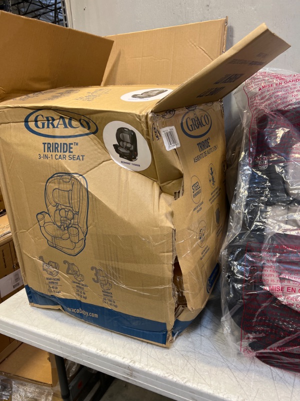 Photo 5 of GRACO TriRide 3 in 1, 3 Modes of Use from Rear Facing to Highback Booster Car Seat, Redmond***DAMAGE TO PACKAGING. ITEM IS NEW