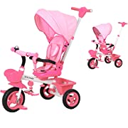 Photo 1 of BOOWAY Baby Trike, 6-in-1 Kids Stroller Tricycle with Adjustable Push Handle