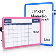 Photo 1 of 2Pack Dry Erase Calendar for Wall, Magnetic Calendar for Kids