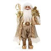 Photo 1 of ARCCI 18 Inch Santa Claus Christmas Figurine, Standing Santa Figure Holiday