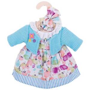 Photo 1 of Bigjigs Toys Turquoise Cardigan and Dress (for Size Medium Doll) - FOR BIGJIGS