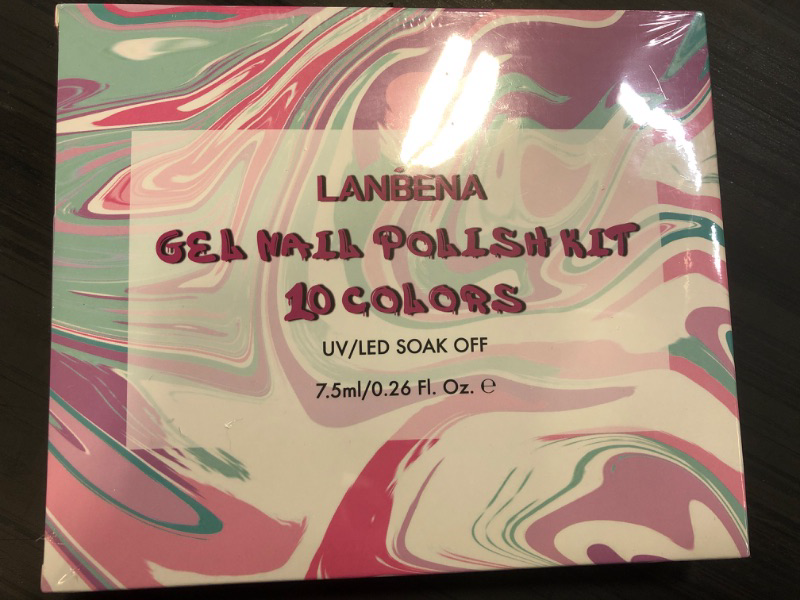 Photo 2 of 10 Pc Macaroon Gel Nail Polish Kit - Valentine's Day Pink Red Neon Gel Polish Set Soak Off LED Nail Gel Kit Nail Art Salon Manicure Kit Girlfriend Gift Box