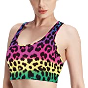 Photo 1 of CBBYY Women's Sports Bras Leopard Print Padded Yoga Bras Sz Xl