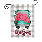 Photo 1 of ZUEXT Welcome Watercolor Truck Flower Garden Flag 12.5 x 18 Inch Vertical 