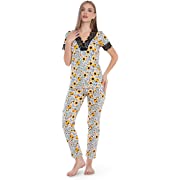 Photo 1 of Altersuit Cotton Pajamas for Women Slim-Fit Lounge Sets Comfy Pants Sz L