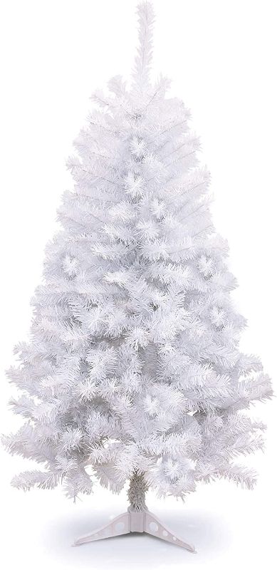 Photo 1 of 4 Foot White Artificial Christmas Tree