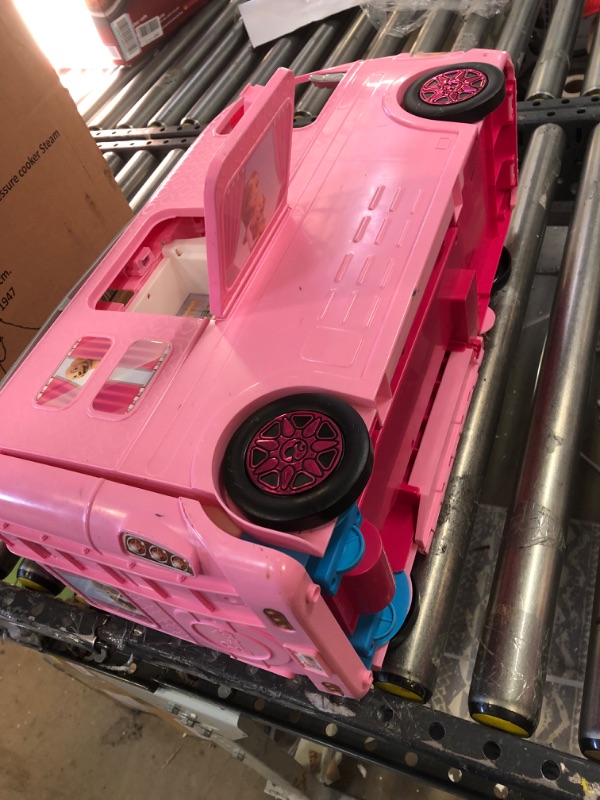 Photo 2 of Barbie Camper Playset With Barbie Accessories, Pool And Furniture, Rolling Vehicle With Campsite Transformation??? [Amazon Exclusive]