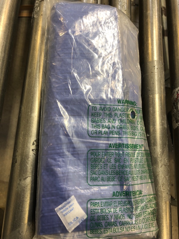 Photo 1 of 6x8 Multi-Purpose Blue Economy Poly Tarp (6'x8')