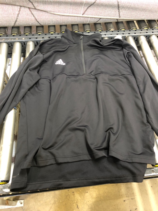 Photo 2 of adidas Team Issue 1/4 Zip Sweatshirt Men's Black-white 2XL