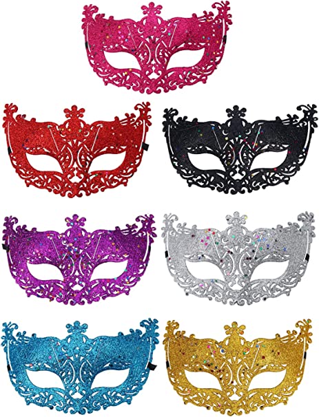 Photo 1 of CISMARK 6 pcs Masquerade Dancing Party Cosplay Costume Mask for Party
