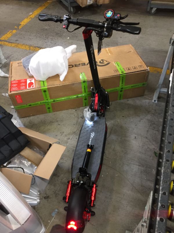 Photo 2 of EVERCROSS Electric Scooter, Electric Scooter for Adults with 800W Motor, Up to 28MPH & 25 Miles, Scooter for Adults with Dual Braking System, Folding Electric Scooter Offroad with 10'' Solid Tires
