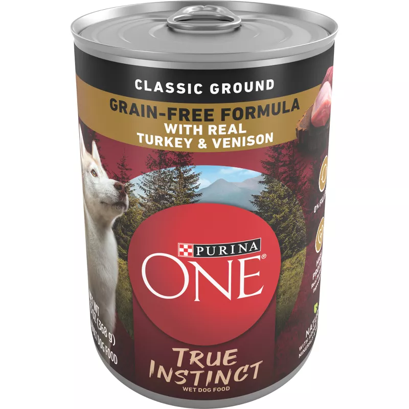 Photo 1 of 12 pack Purina ONE Smart Blend Wet Dog Food - 13oz
best by feb/2023