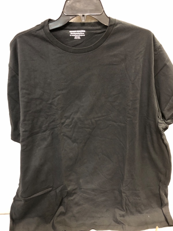 Photo 2 of 2xl//Amazon Essentials Men's Regular-Fit Short-Sleeve Crewneck T-Shirt, Multipacks 2 Black XX-Large
