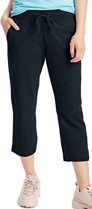 Photo 1 of Hanes Women's Sweatspants, French Terry Capris, Women's Capri Sweatpants, Women's Capri Joggers, Size Small
