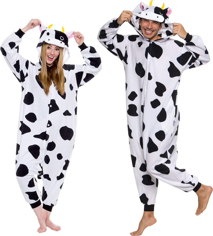 Photo 1 of Adult Onesie Halloween Costume - Animal and Sea Creature - Plush One Piece Cosplay Suit for Adults, Women and Men FUNZIEZ!--SIZE XL
-FEW STAINS-