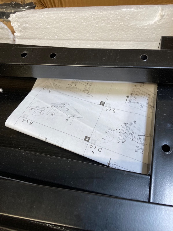Photo 5 of ** SELLING FOR PARTS ONLY ** BLACK STANDING DESK 9MISSING PARTS, MISSING HARDWARE