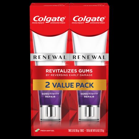 Photo 1 of (2 Pack) Colgate Renewal Gum Toothpaste Sensitivity Repair Fresh Mint Gel 3 Oz
