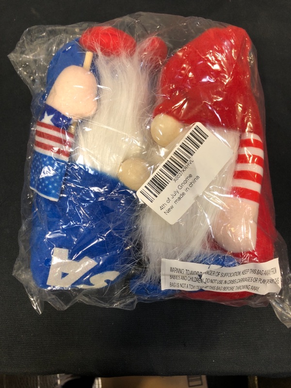 Photo 2 of 4th of July Gnomes Decorations, 2Pcs Patriotic Gnomes, Fourth of July Red White and Blue Decorations Gnomes Plush, Memorial Day Independence Day Gnomes Decorations for Home July 4th Decor
