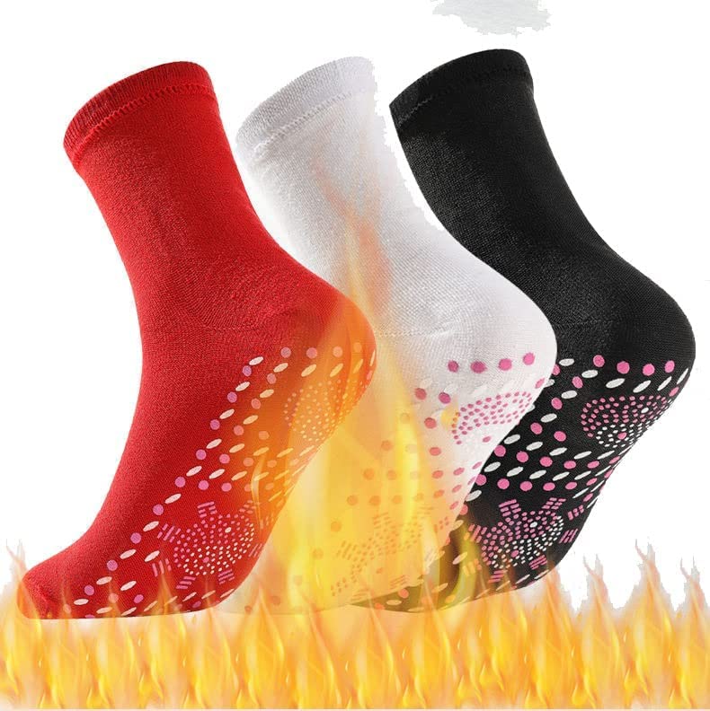 Photo 1 of 3 Pair AFIZ Tourmaline Health Sock,Hyperthermia Socks, Magnetic Self-Heating Socks,Foot Massage Thermotherapeutic Sock (3 Color)
