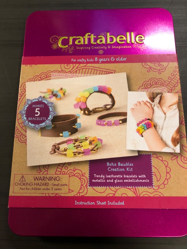 Photo 2 of Craftabelle – Boho Baubles Creation Kit – Bracelet Making Kit – 101pc Jewelry Set with Beads – DIY Jewelry Kits for Kids Aged 8 Years +