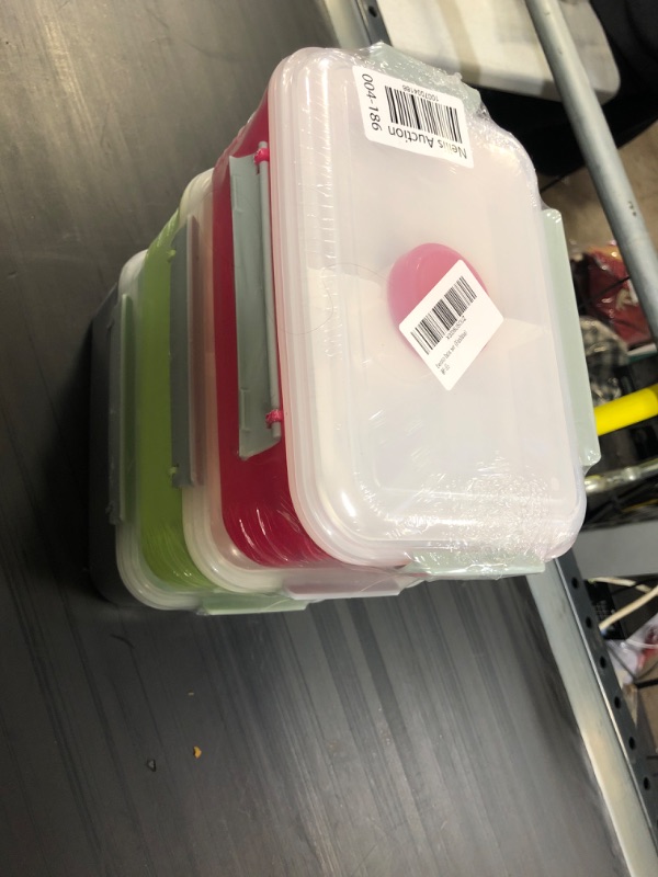 Photo 2 of  3 Pack Salad Lunch Food Storage Container with Removable Tray, 48oz Bento Box with Salad Dressings Container, Meal Prep to go Containers for Salad Toppings, Snacks, Fruits