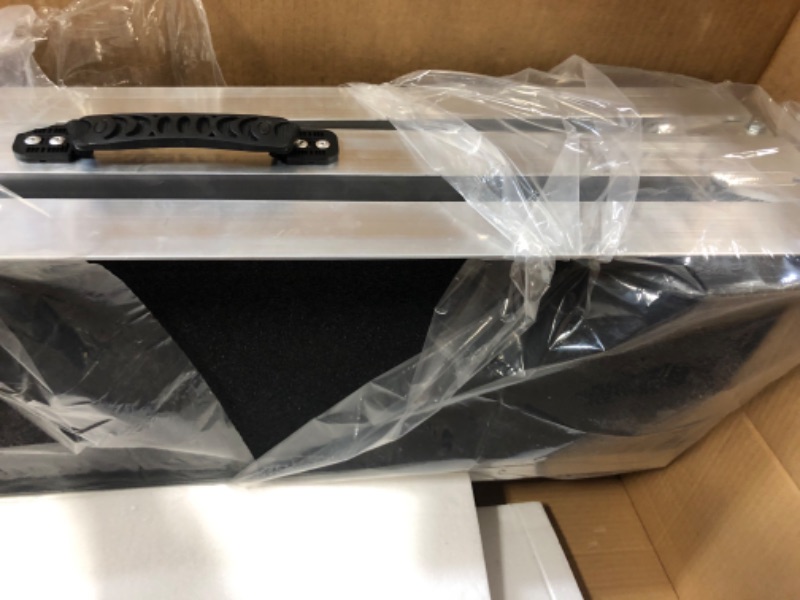 Photo 4 of HABUTWAY 6FT Wheelchair Ramp Folding Aluminum Portable Non-Slip Ramps Holds Up to 800 lbs Utility Mobility Access Threshold Ramp Suitcase with Applied Slip-Resistant Surface Handicap Ramps