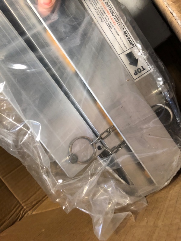 Photo 10 of HABUTWAY 6FT Wheelchair Ramp Folding Aluminum Portable Non-Slip Ramps Holds Up to 800 lbs Utility Mobility Access Threshold Ramp Suitcase with Applied Slip-Resistant Surface Handicap Ramps