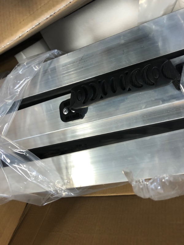 Photo 7 of HABUTWAY 6FT Wheelchair Ramp Folding Aluminum Portable Non-Slip Ramps Holds Up to 800 lbs Utility Mobility Access Threshold Ramp Suitcase with Applied Slip-Resistant Surface Handicap Ramps