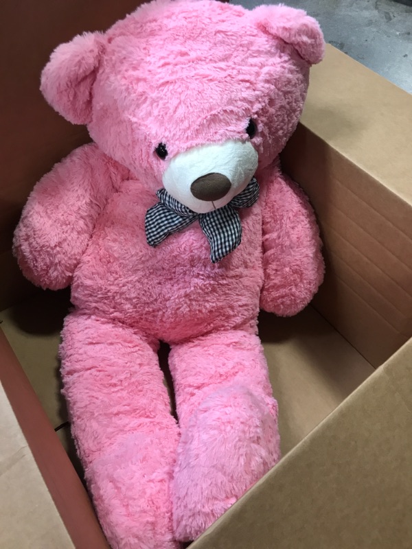 Photo 2 of Giant Teddy Bear Plush Toy Stuffed Animals (Pink, 47 inches)
